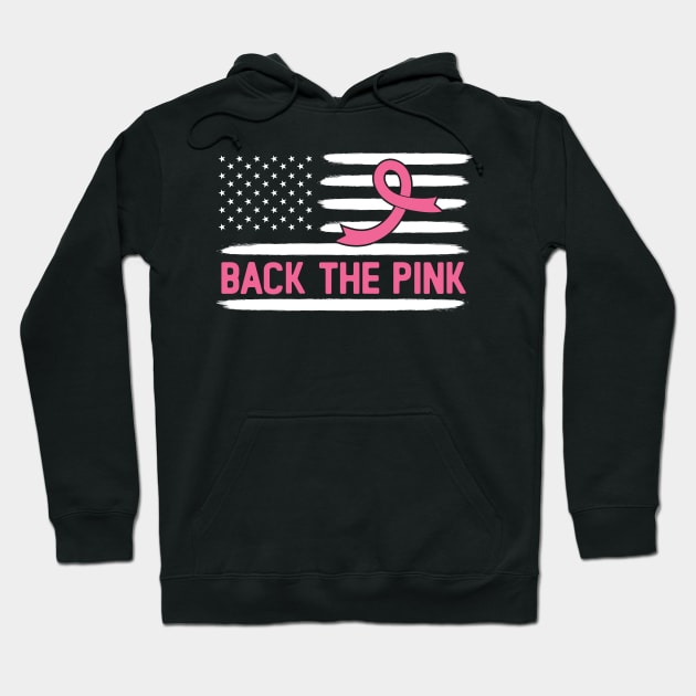 I wear pink for my mama: Back the pink Hoodie by Positively Petal Perfect 